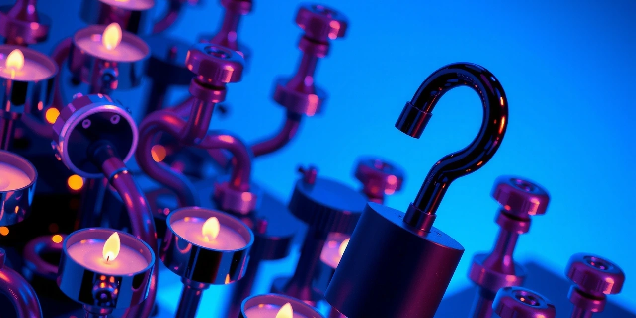 Abstract representation of digital encryption keys